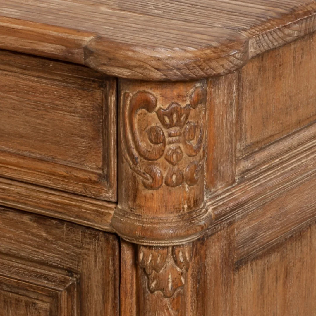 Fleur Natural Brown Country Sideboard