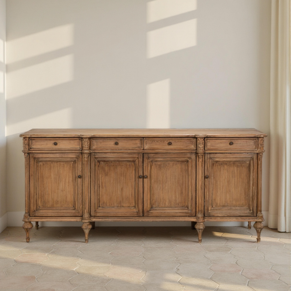 Fleur Natural Brown Country Sideboard