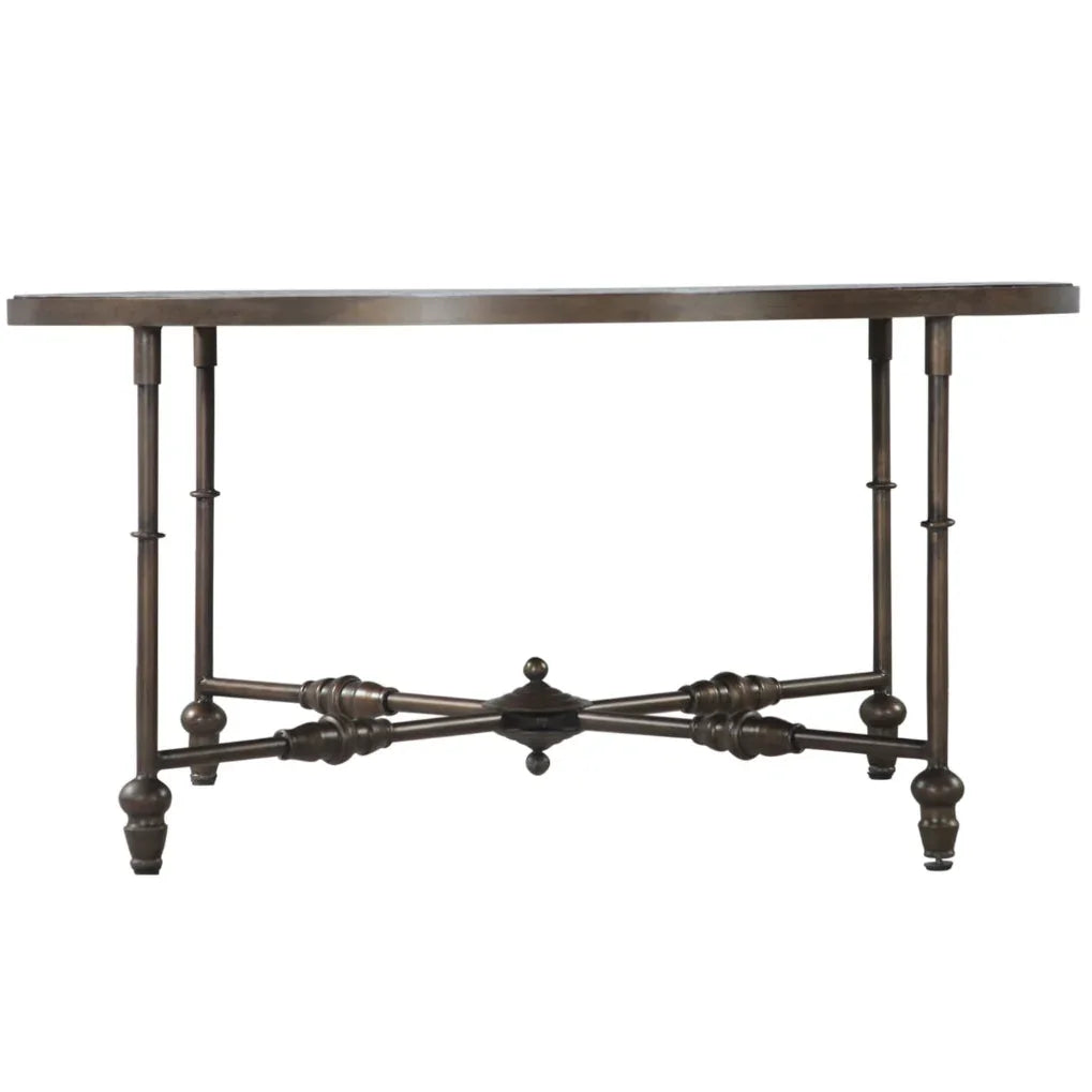 Floral Leaf Ivory Inlay Coffee Table