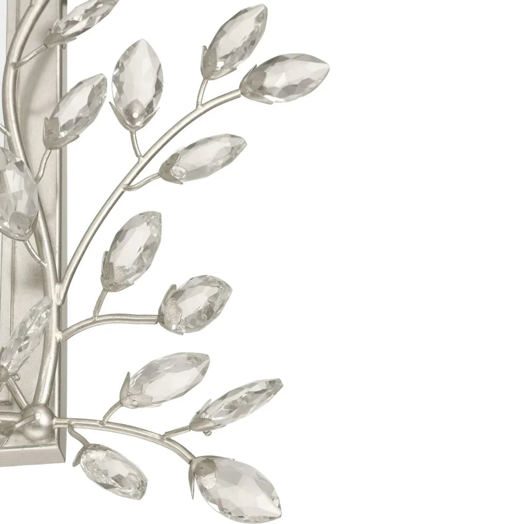 Floral Crystal Rectangular Mirror