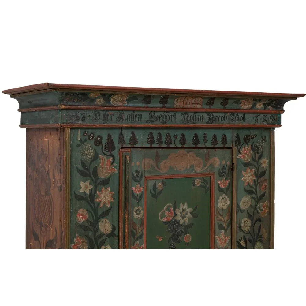 Amadeus Hand Painted Austrian Armoire, Circa 1850