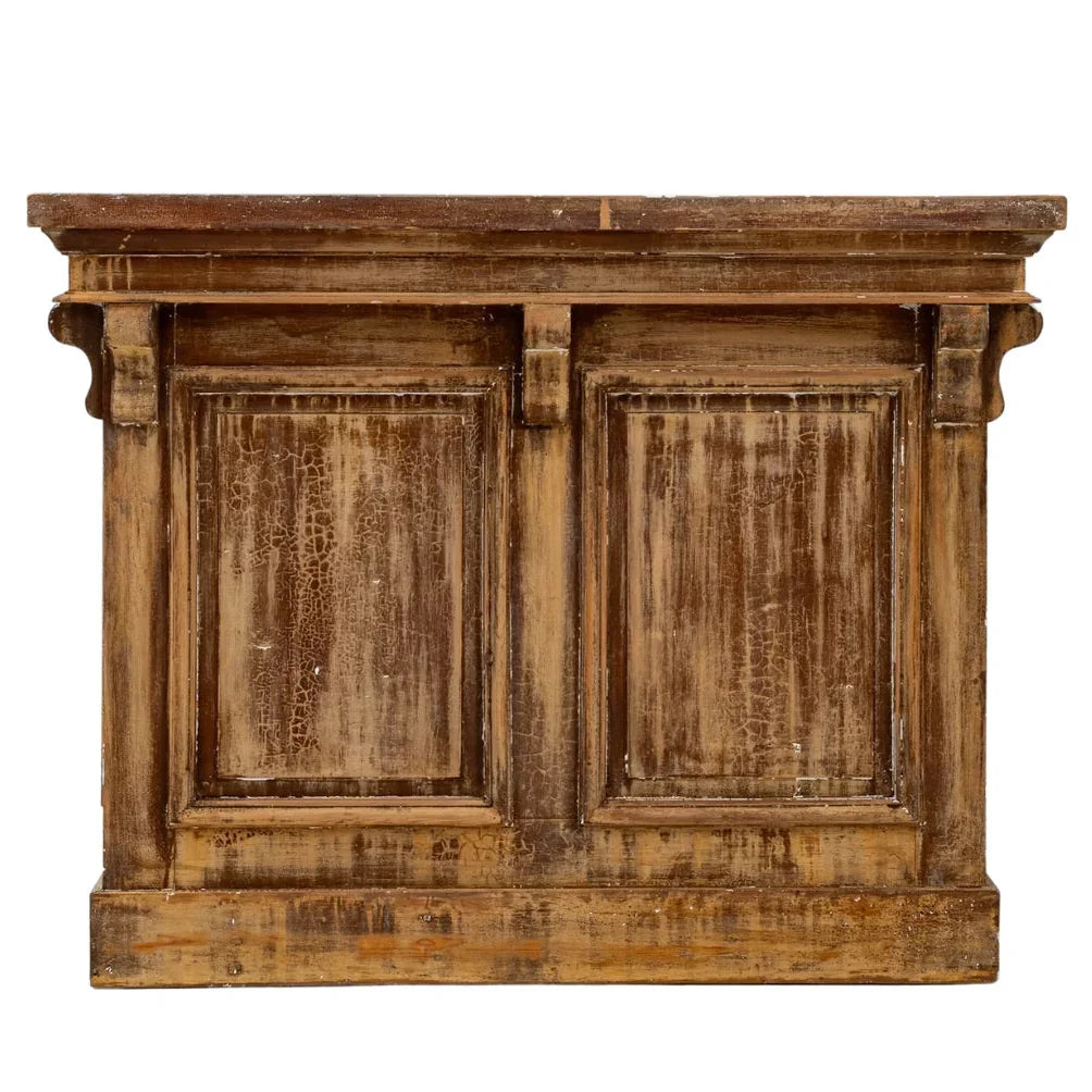 French Brown Patinated Wood Buffet, Circa 1850
