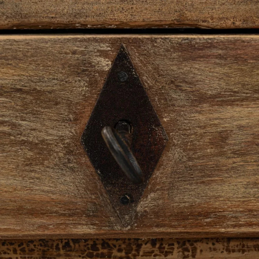 French Brown Patinated Wood Buffet, Circa 1850