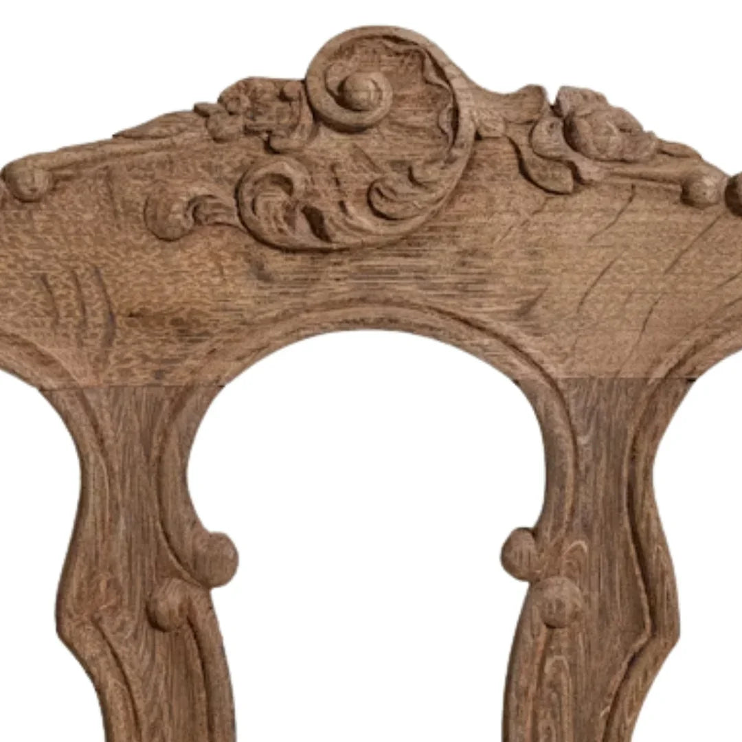 Vintage French Country Oak Dining Chairs – Set of 6, Circa 1870
