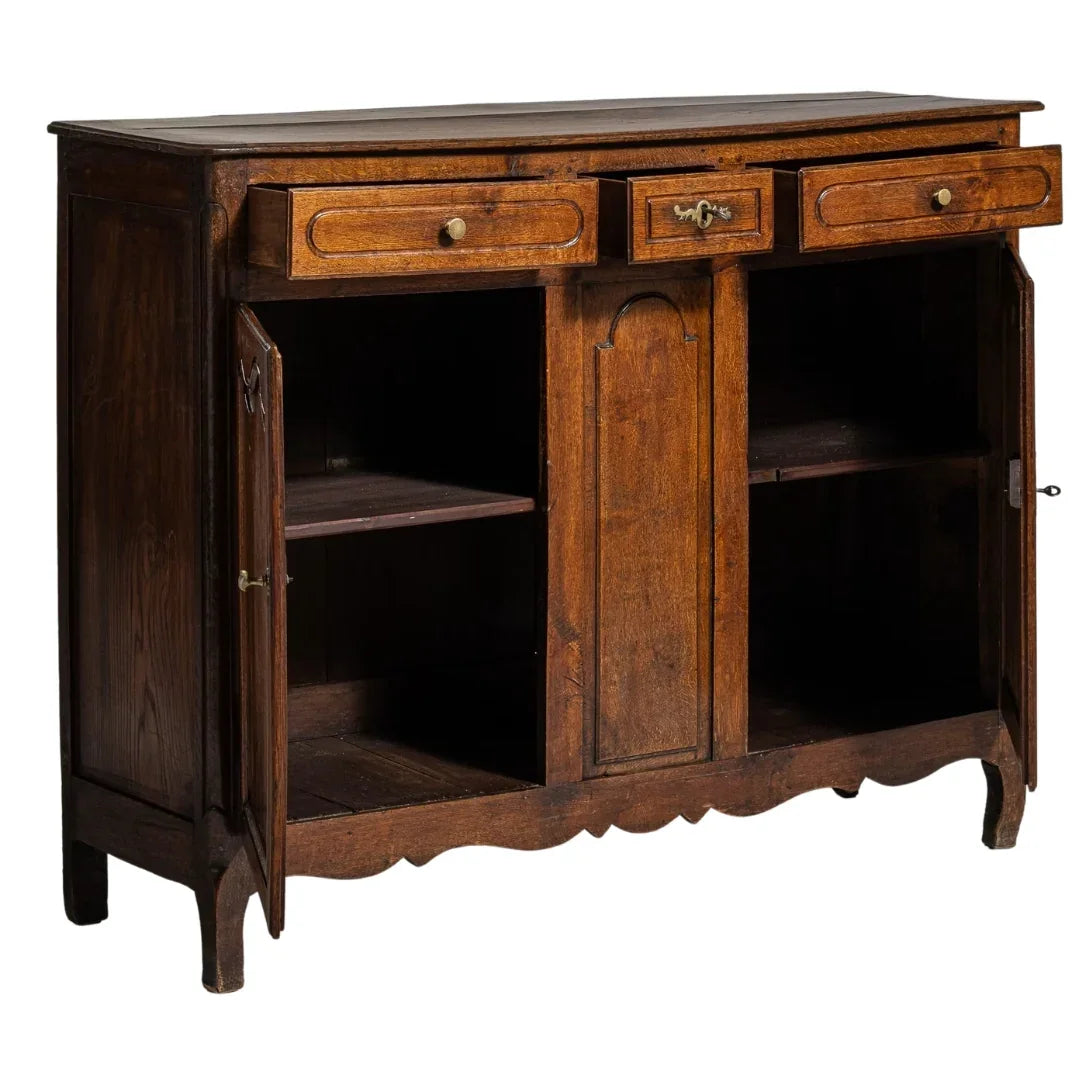 French Estate Walnut Side Cabinet, Circa 1860