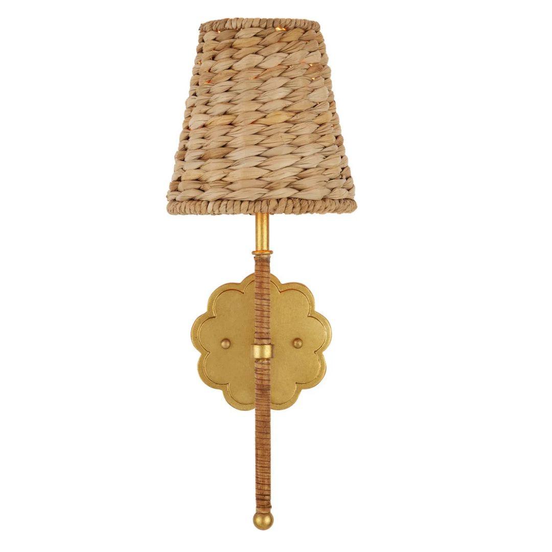 French Floral-Shaped Wall Sconce