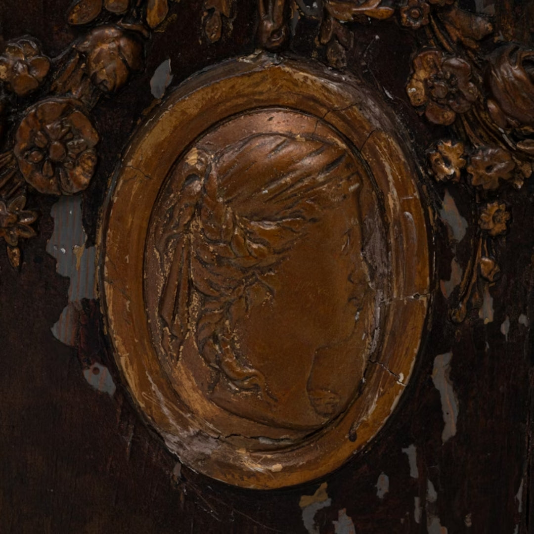 Ornate French Gilt Marble Buffet, 1860