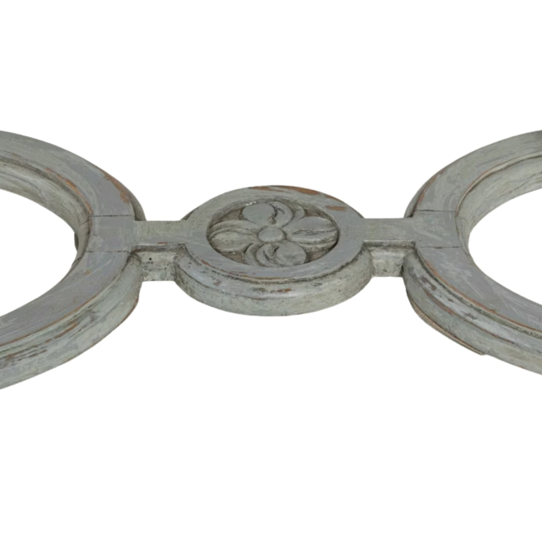 French Louis Side Table with Carved Details, Circa 1900