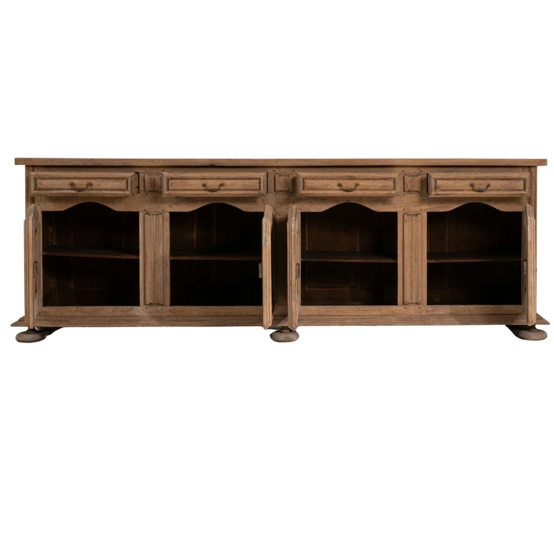 Extra Long French Provincial Oak Sideboard