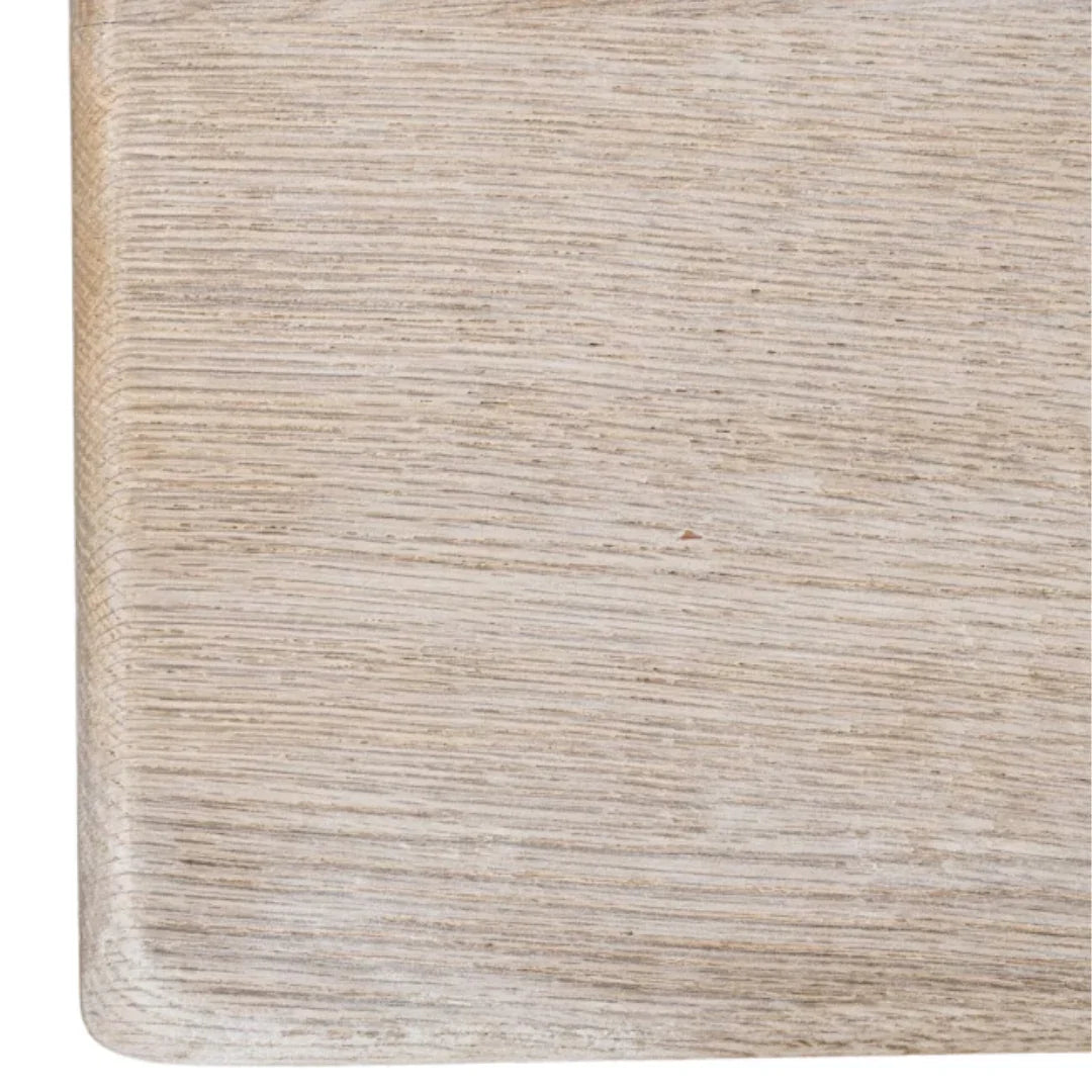 French Provincial Oak Trestle Dining Table, Circa 1940