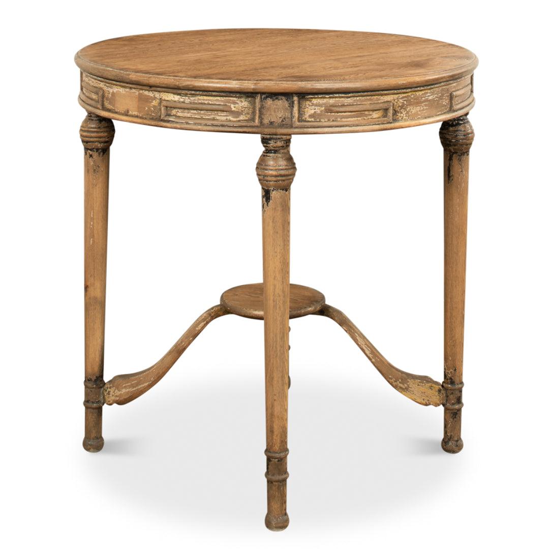 French Warm Brown Accent Table