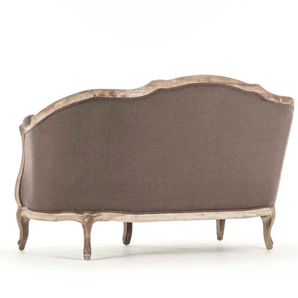 Aubergine Linen Maison Settee