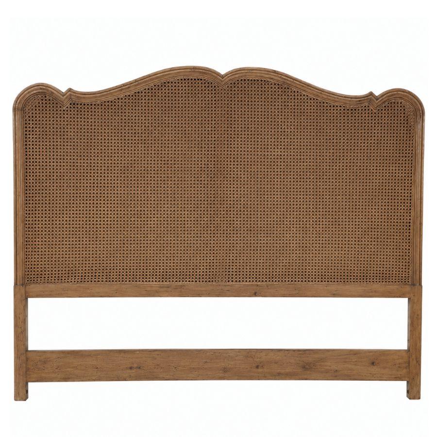 Old Pine French Curvy Cane Headboard