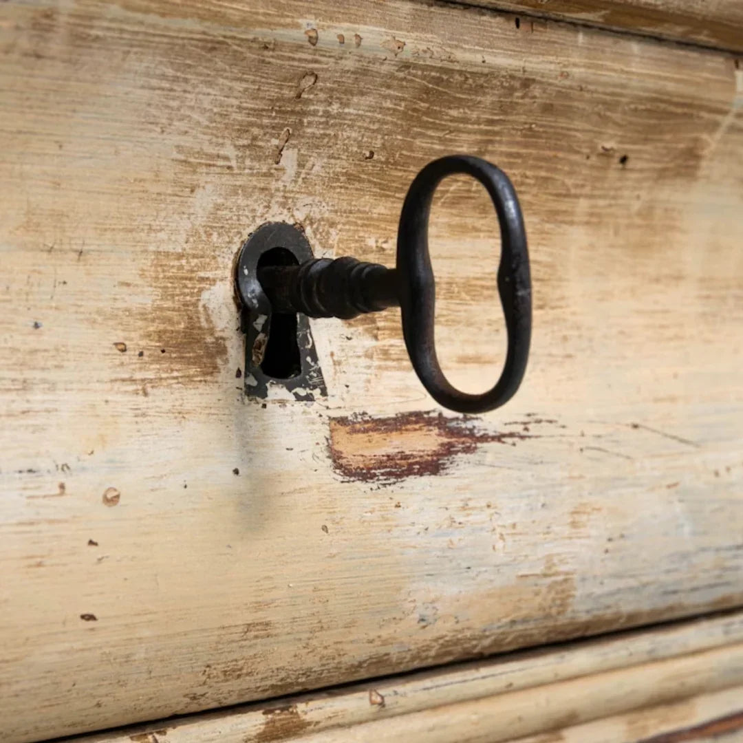 French Patinated Marble Top Dresser, Circa 1880