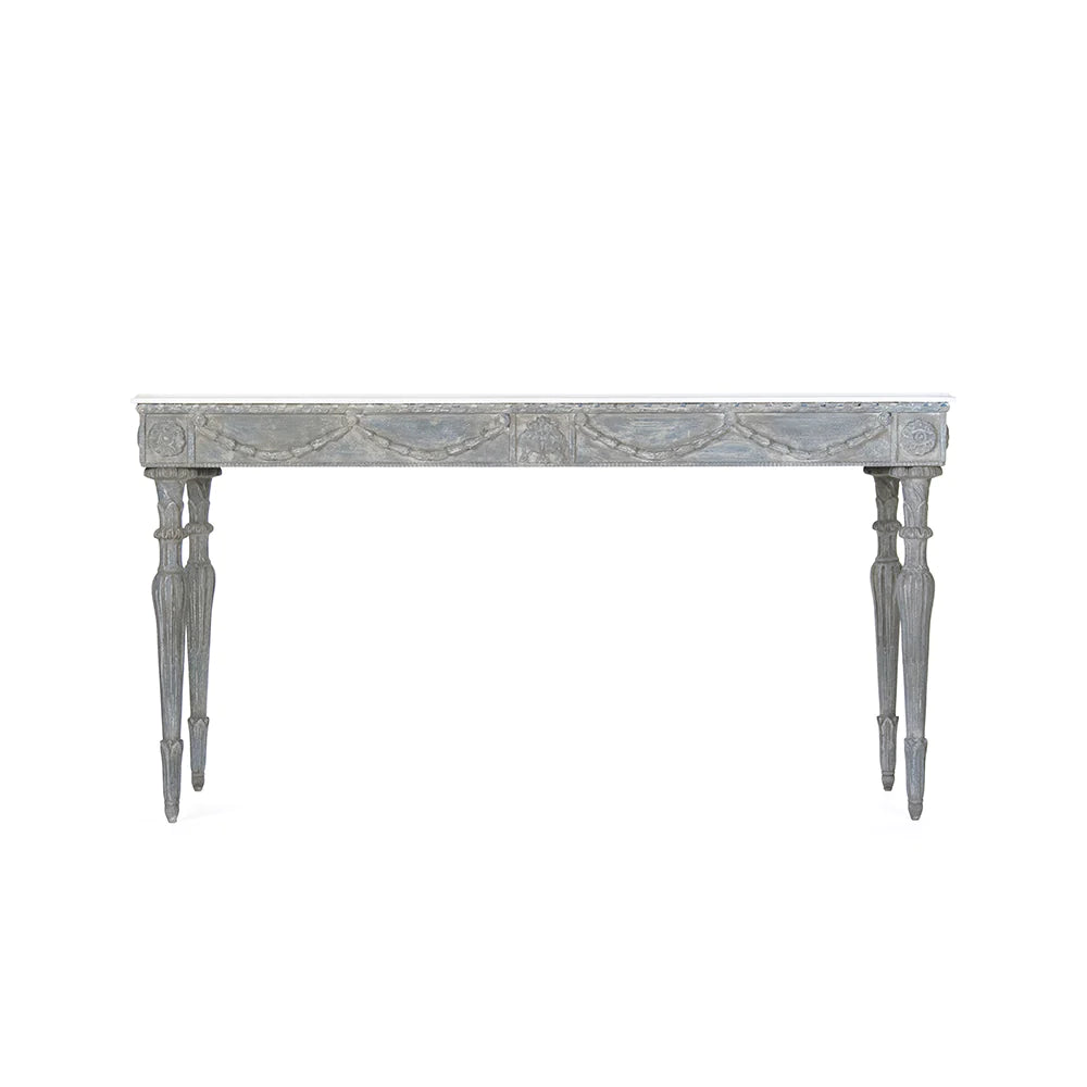 French Rosette Console Table