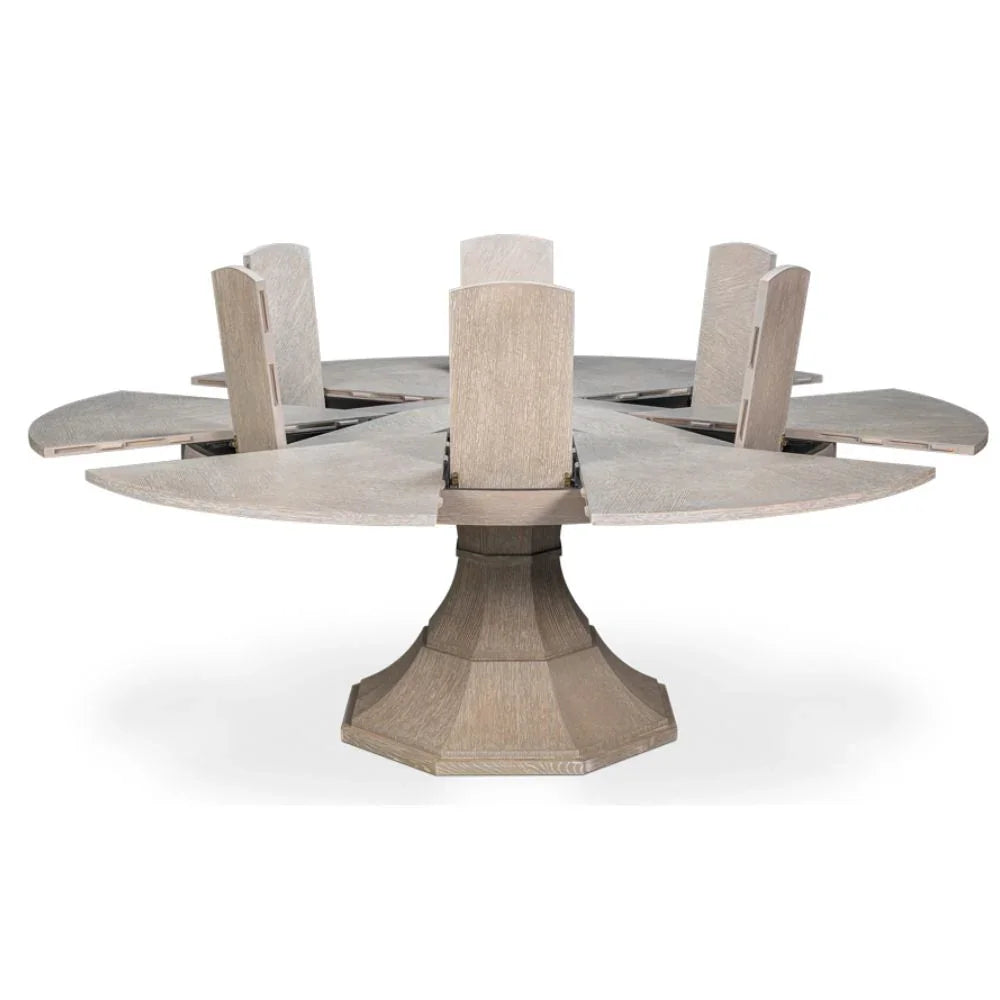 Moonskin Oak Giselle Jupe Dining Table