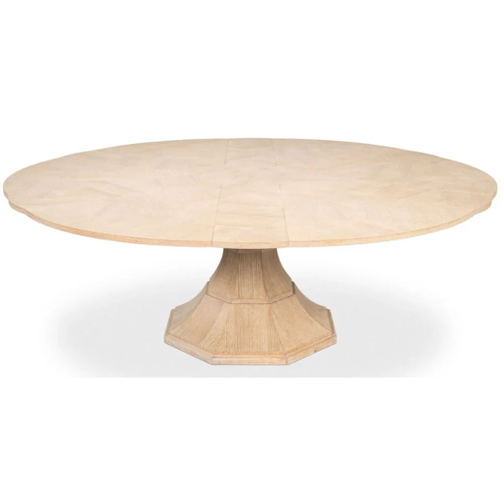 Bleached Oak Giselle Jupe Dining Table