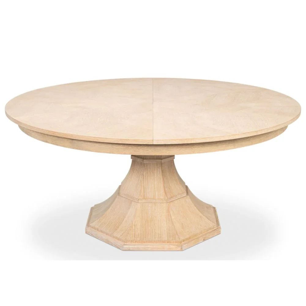 Bleached Oak Giselle Jupe Dining Table