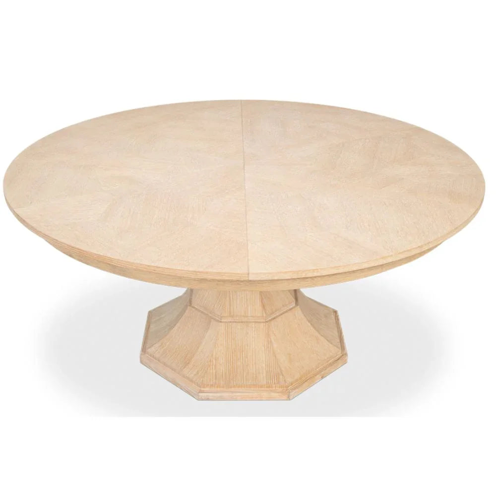 Bleached Oak Giselle Jupe Dining Table