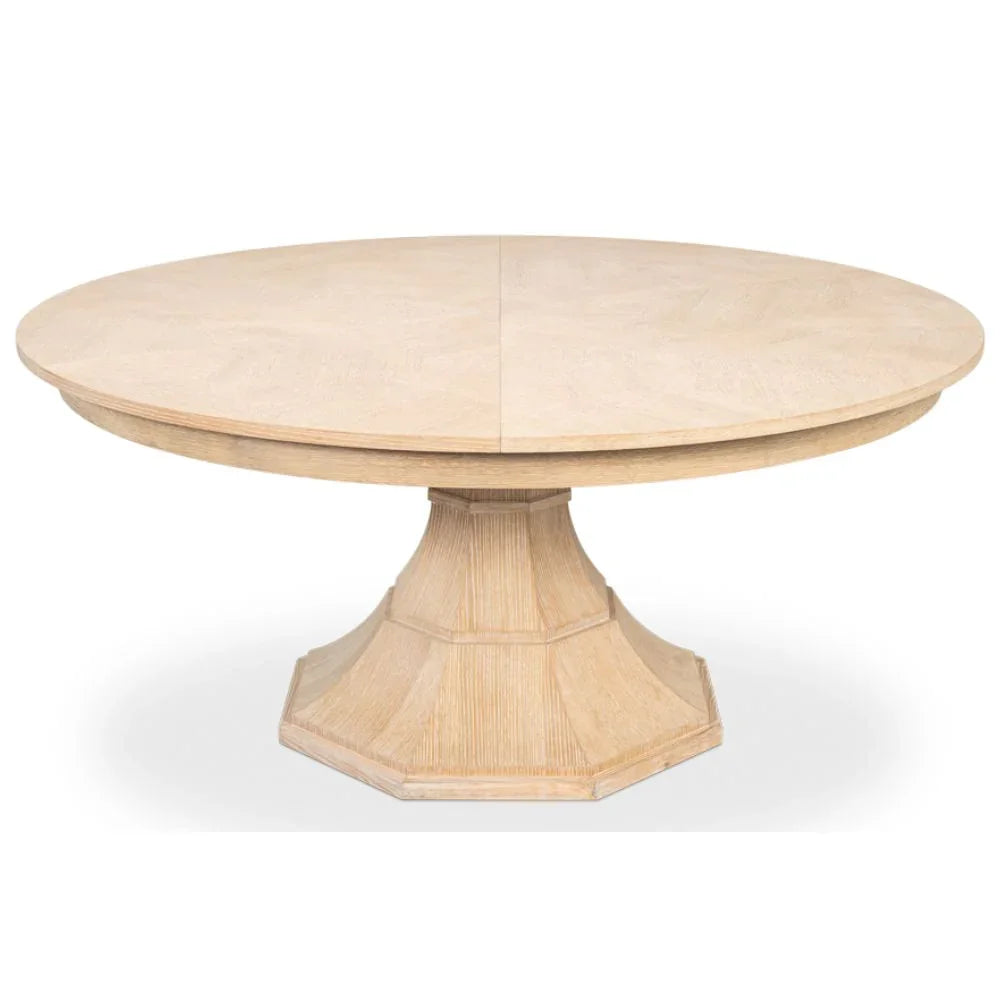 Bleached Oak Giselle Jupe Dining Table