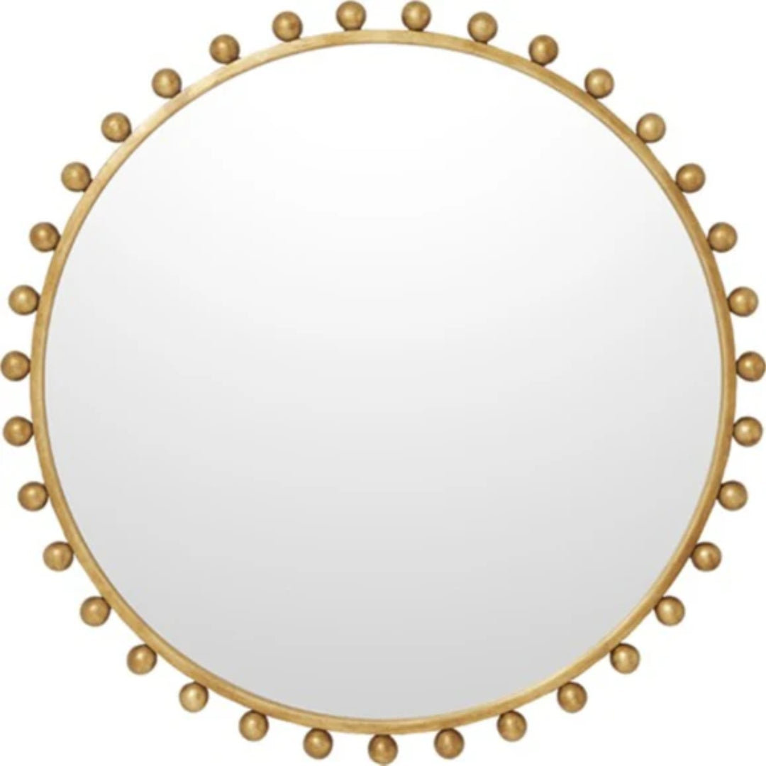 Gold Sunburst Stud Mirror