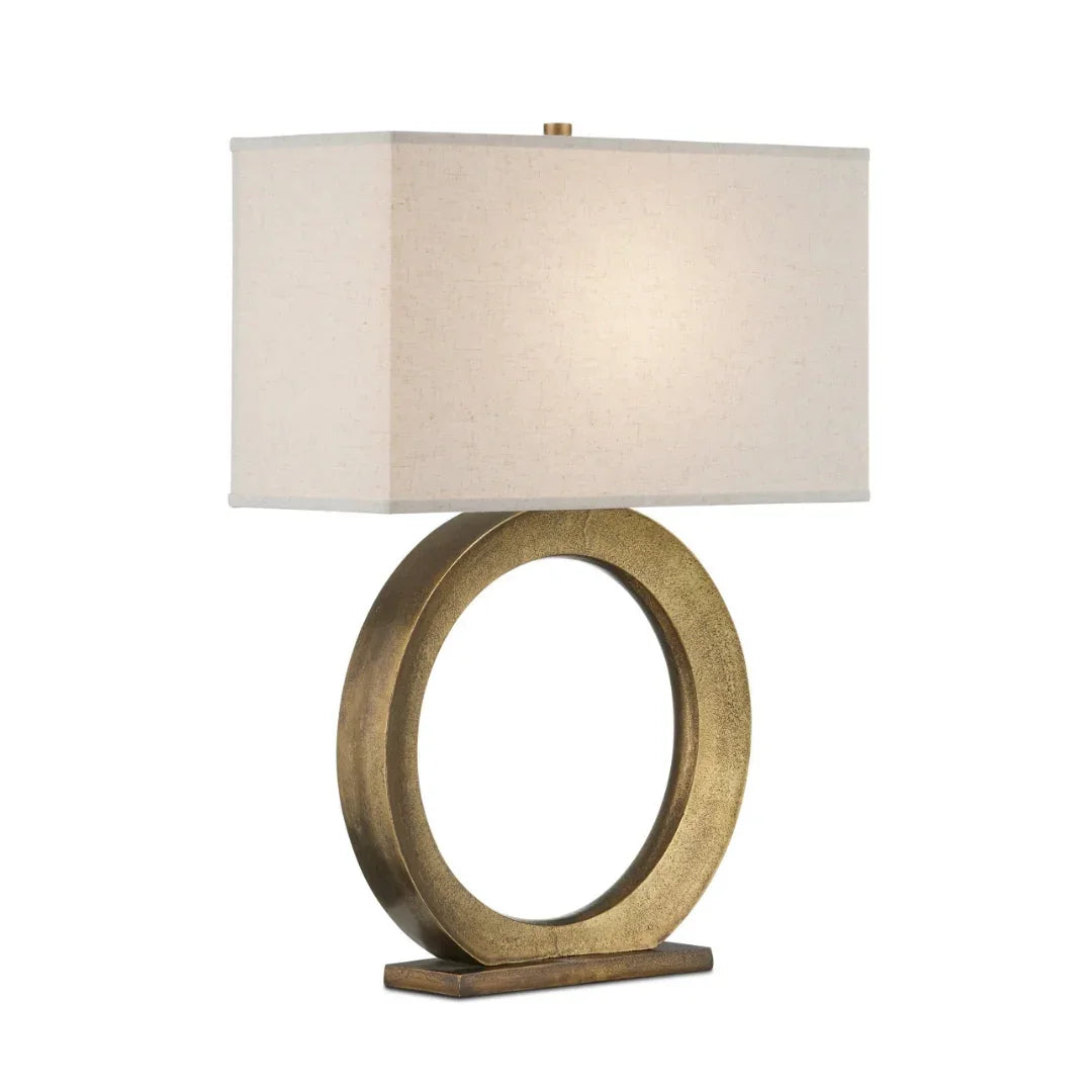 Golden Loop Sculptural Table Lamp