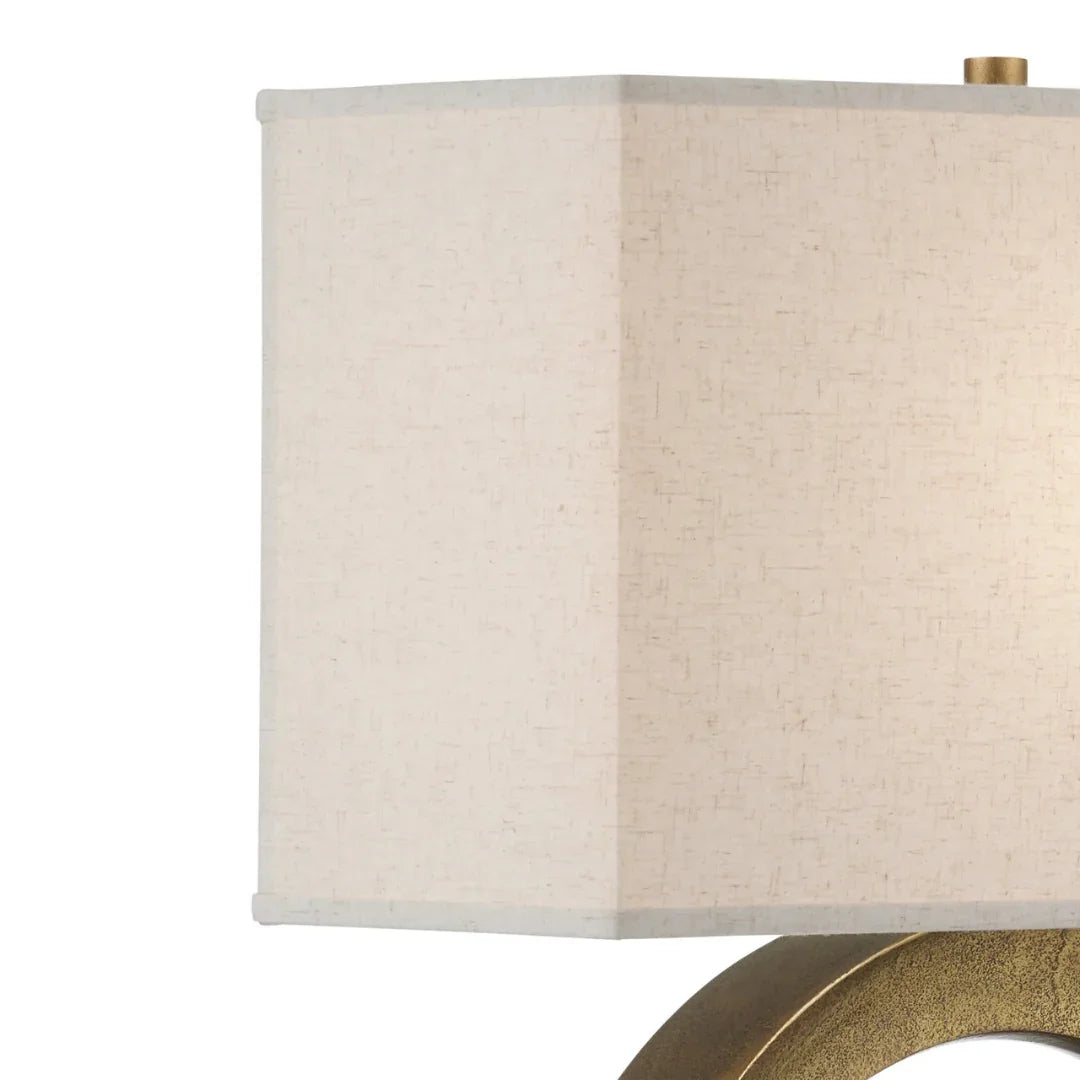 Golden Loop Sculptural Table Lamp