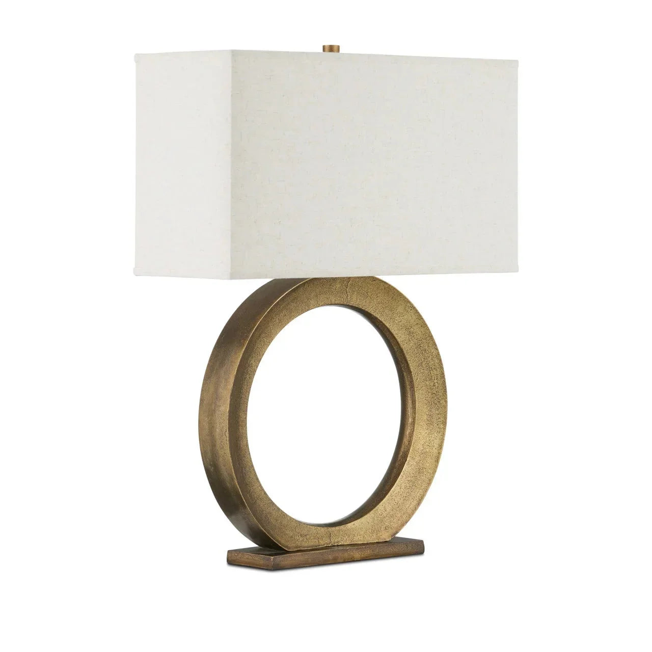 Golden Loop Sculptural Table Lamp