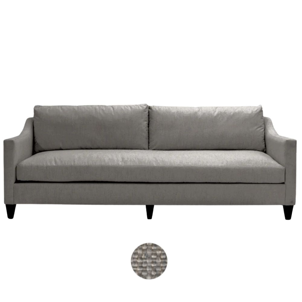 Madison White Upholstered Sofa