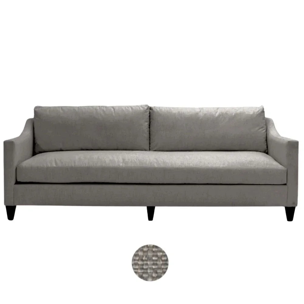 Madison White Upholstered Sofa