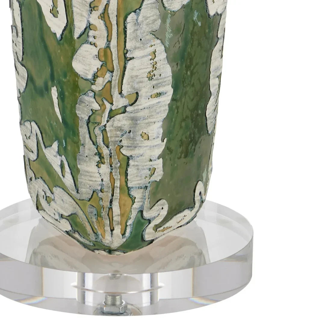Green Smoke Ceramic Table Lamp