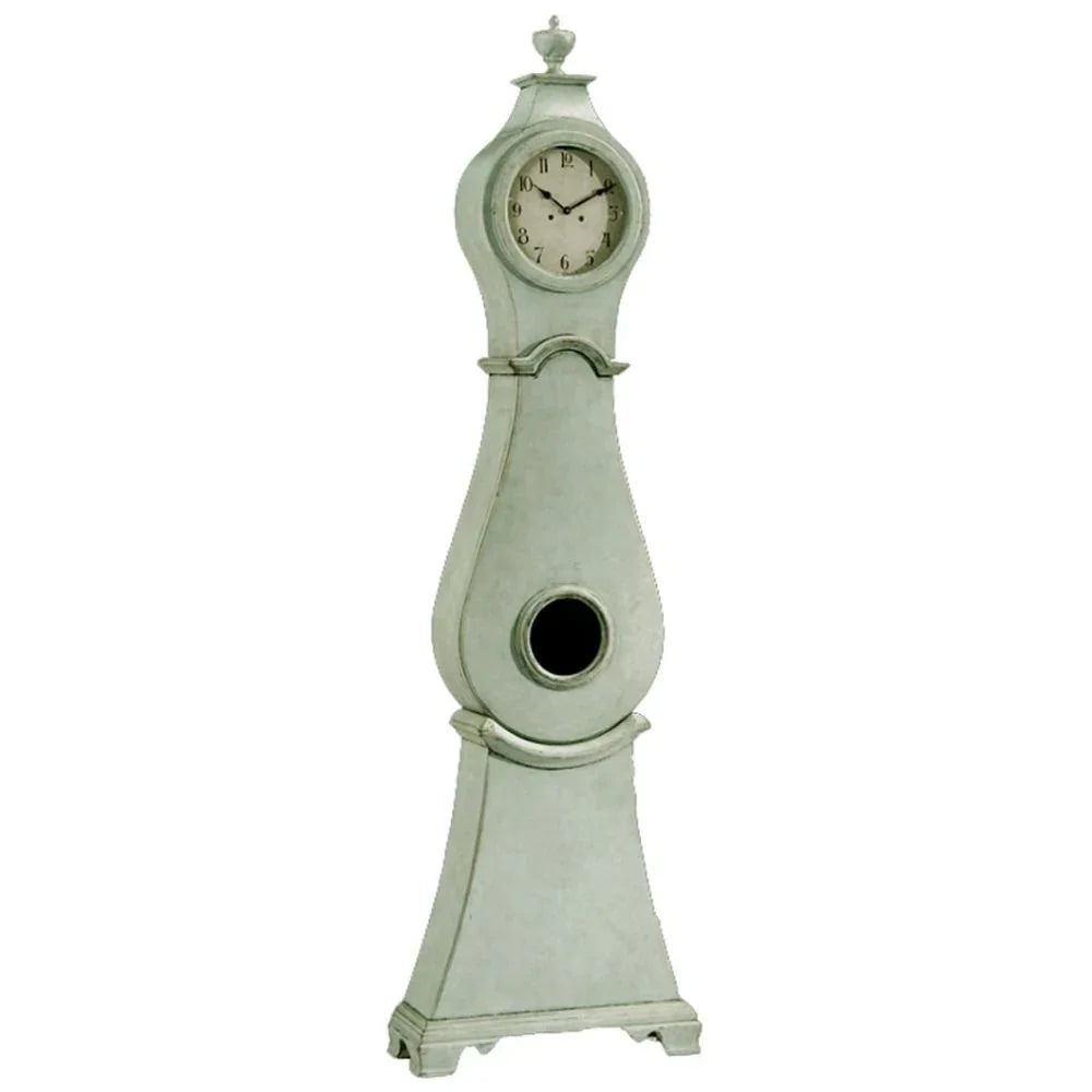 Gustavian Green Mora Grandfather Clock