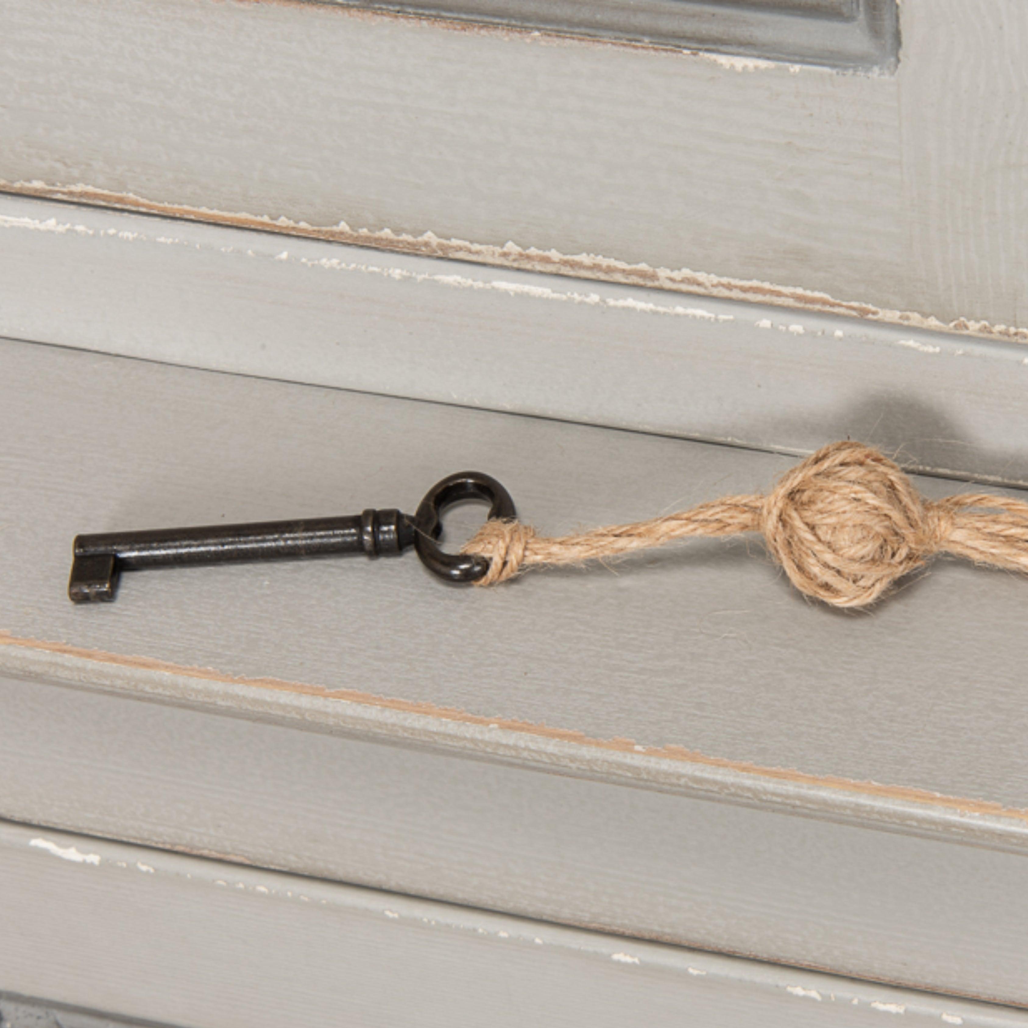 Grey and Gold Trimmed Directoire Cabinet