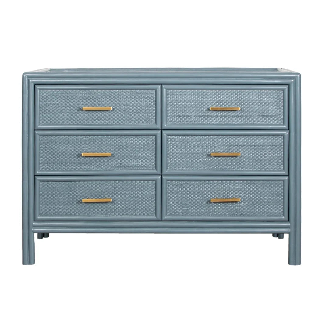 Handwoven Cane Rattan Dresser