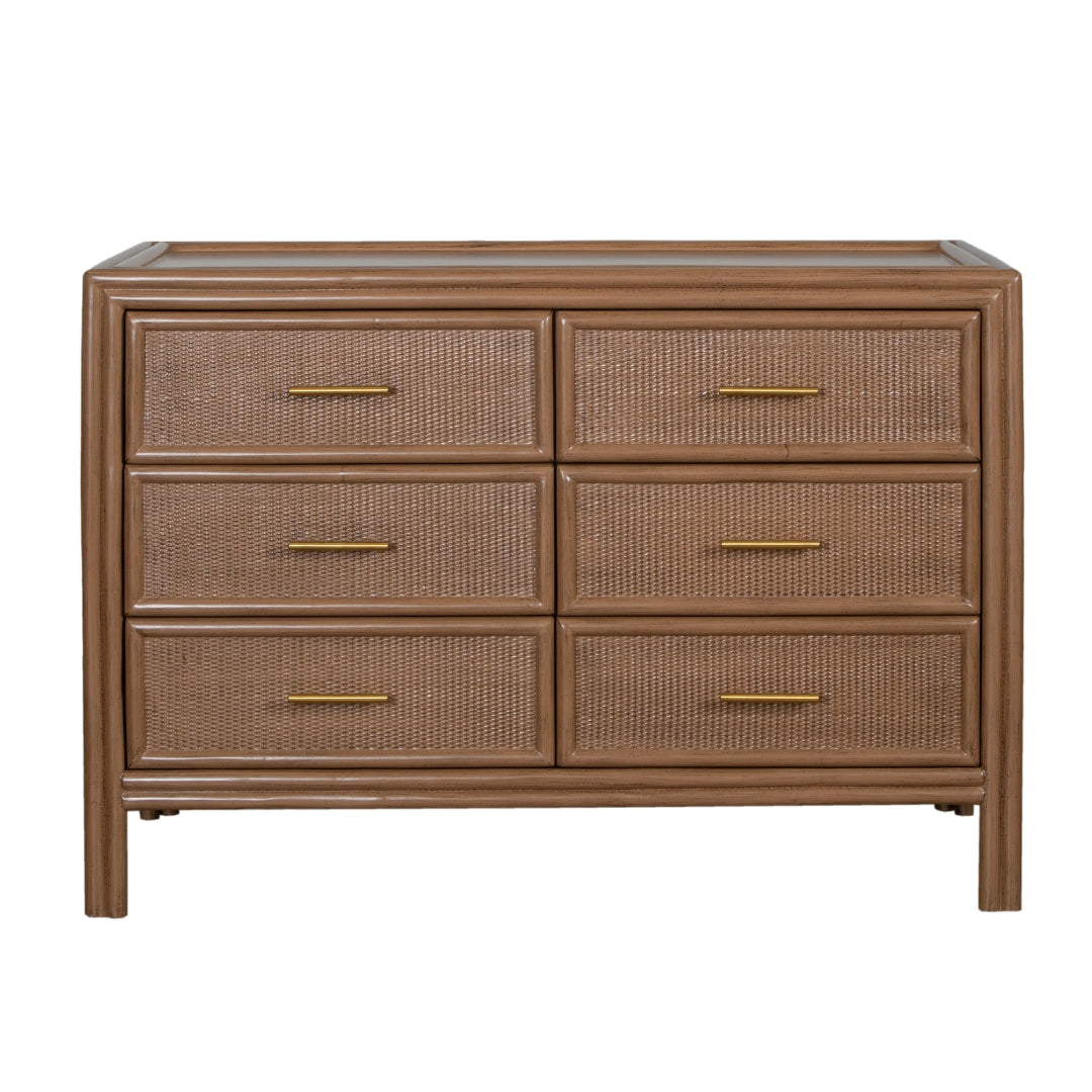Handwoven Cane Rattan Dresser