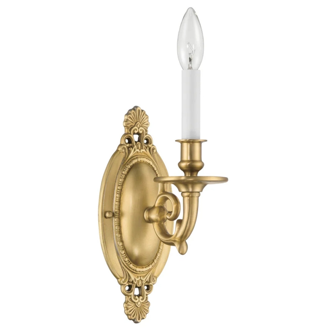 Heritage Brass Candle Wall Sconce