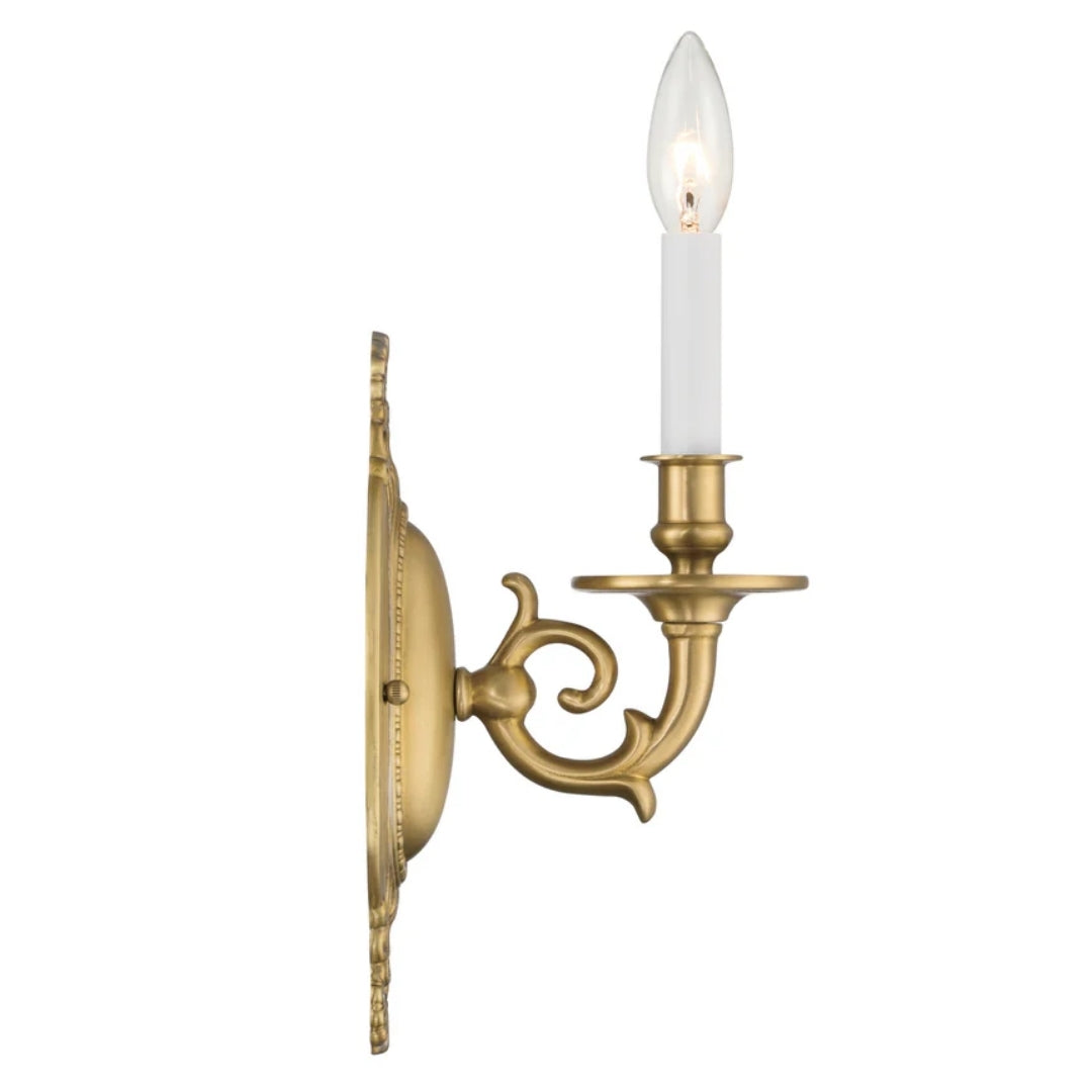 Heritage Brass Candle Wall Sconce