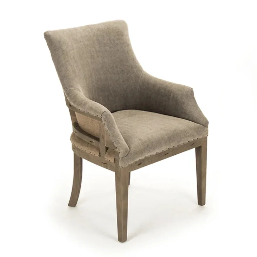 Provence Chenille Deconstructed Dining Arm Chair