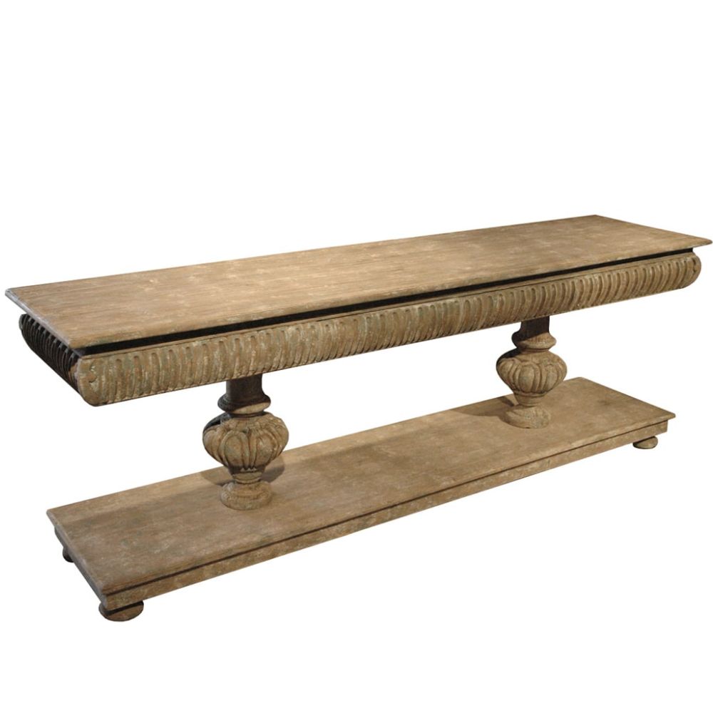 Rustic Chateau Reclaimed Wood Console Table