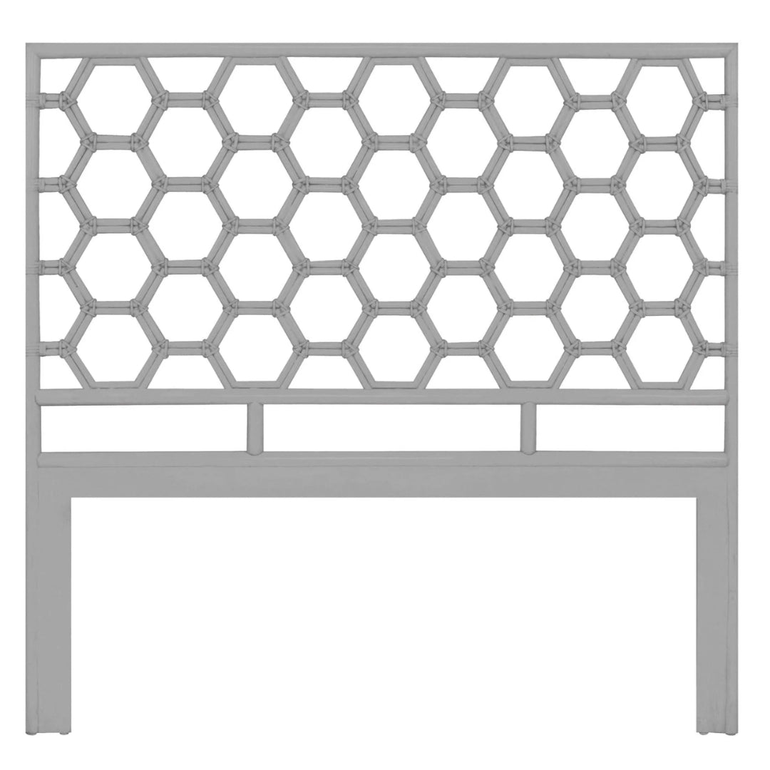 Honeycomb Rattan Panel Headboard