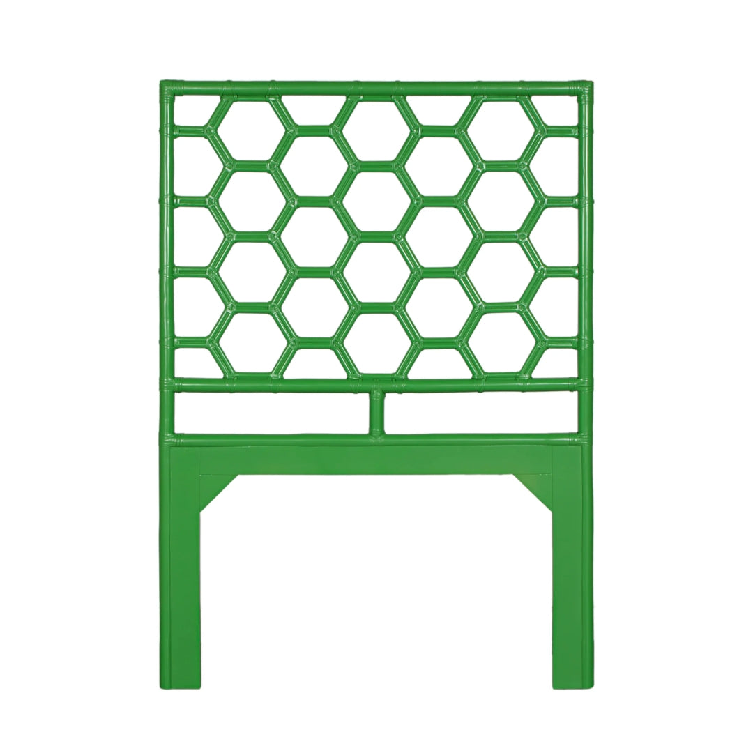 Honeycomb Rattan Panel Headboard