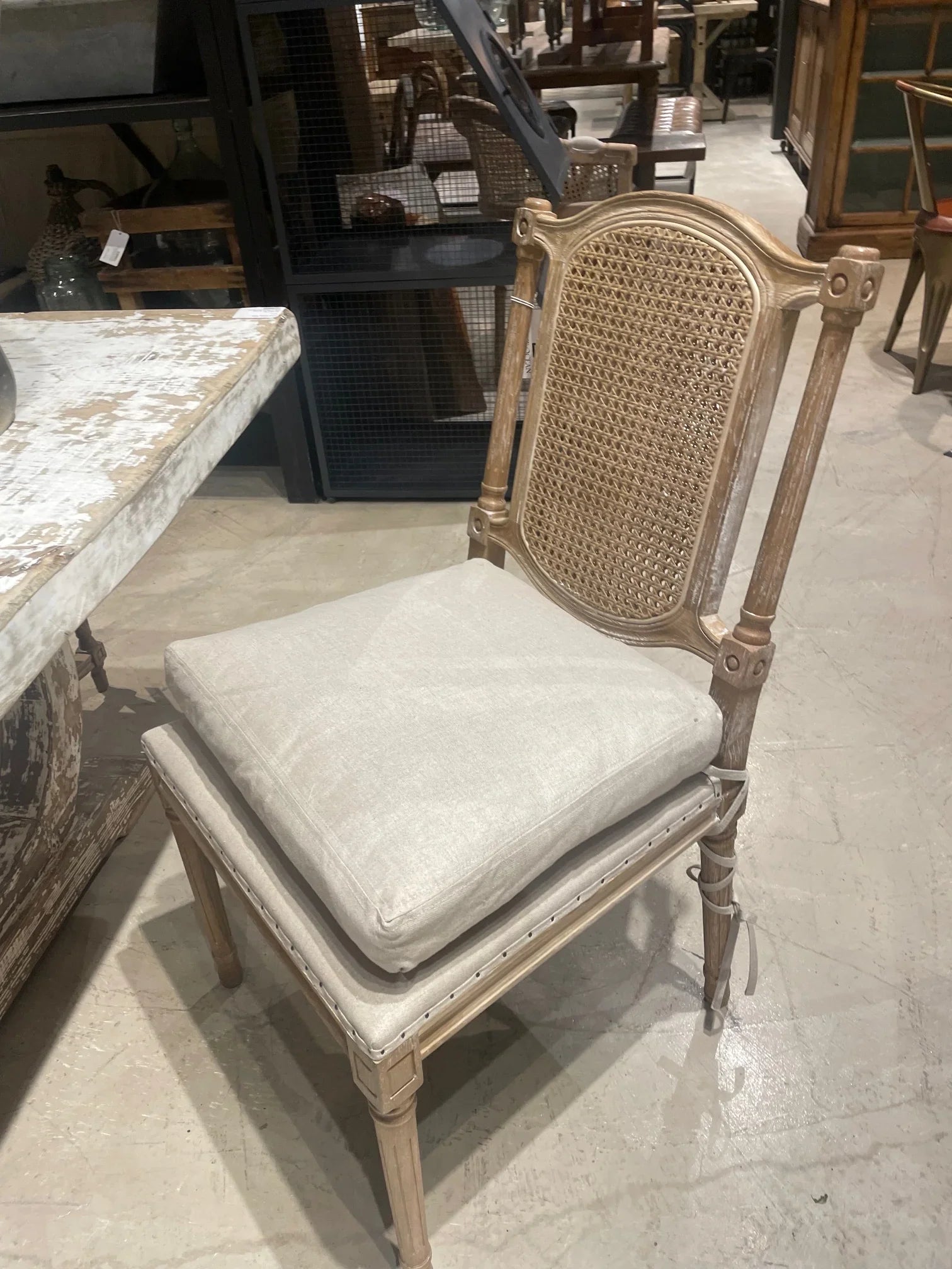 L'opera French Cane Back Side Chairs - Pair