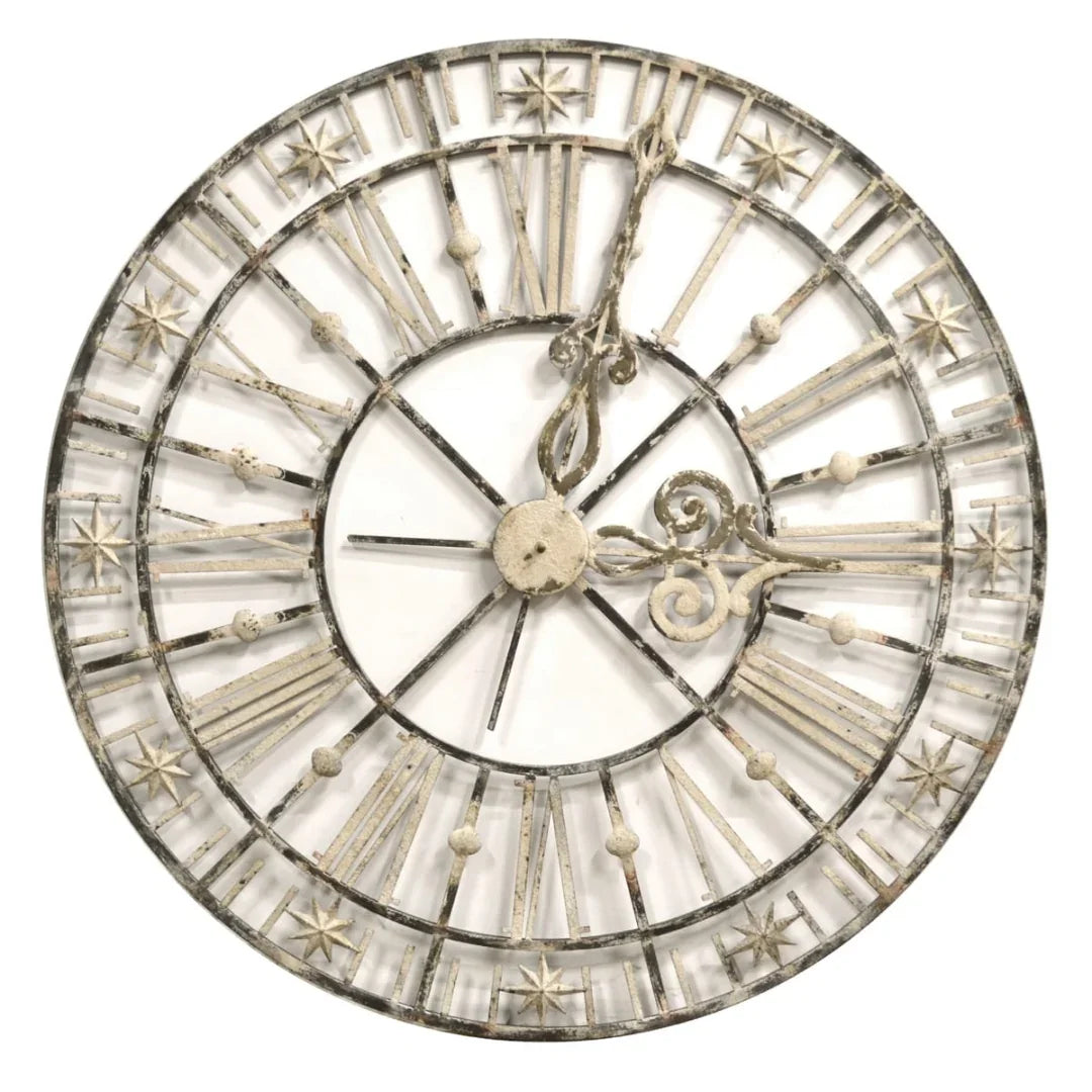 Grand Industrial Scroll Wall Clock