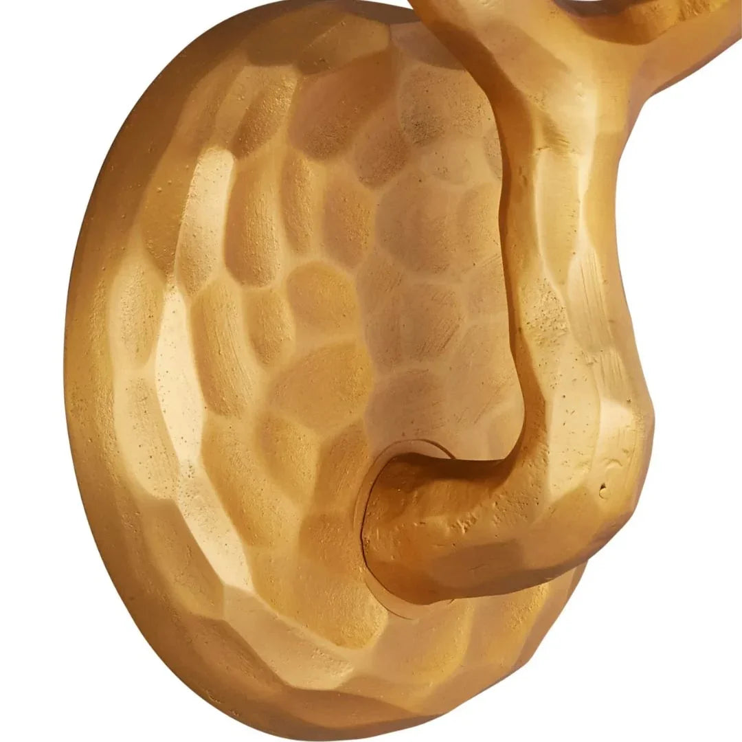 Sculptural Prong Gold Sconce