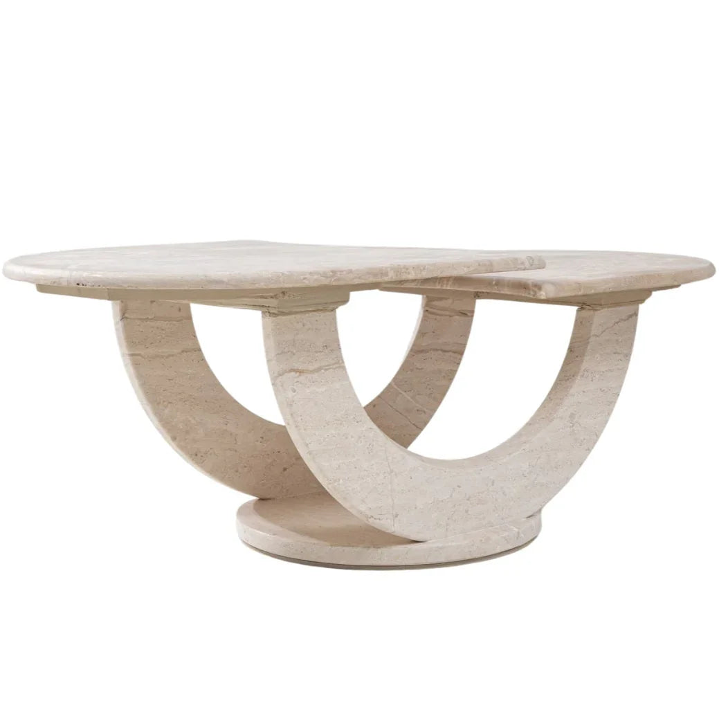 Vintage Italian Travertine Coffee Table, Circa 1950