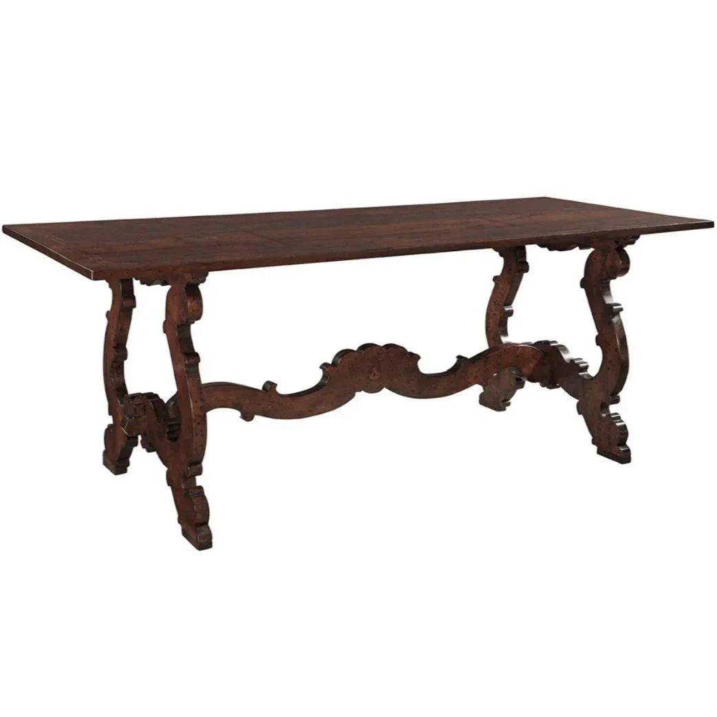 Luxe Italian Trestle Dining Table