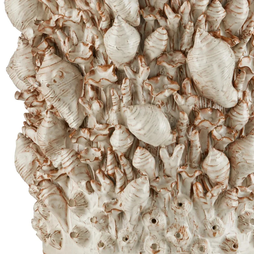 Ivory Coastal Shell Table Lamp