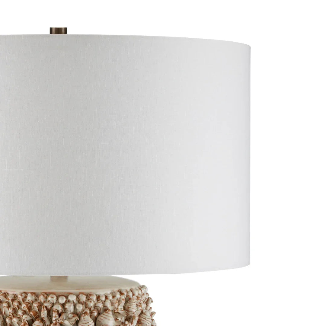 Ivory Coastal Shell Table Lamp