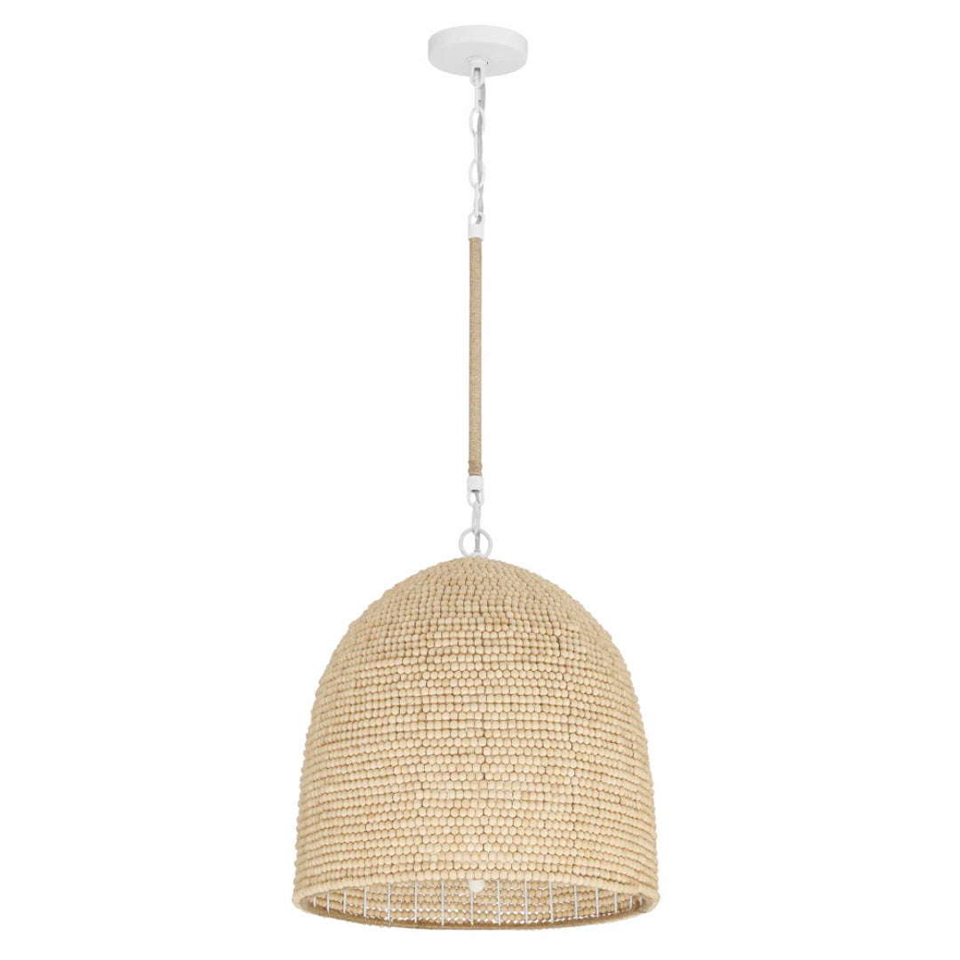 Coastal Beaded Dome Pendant
