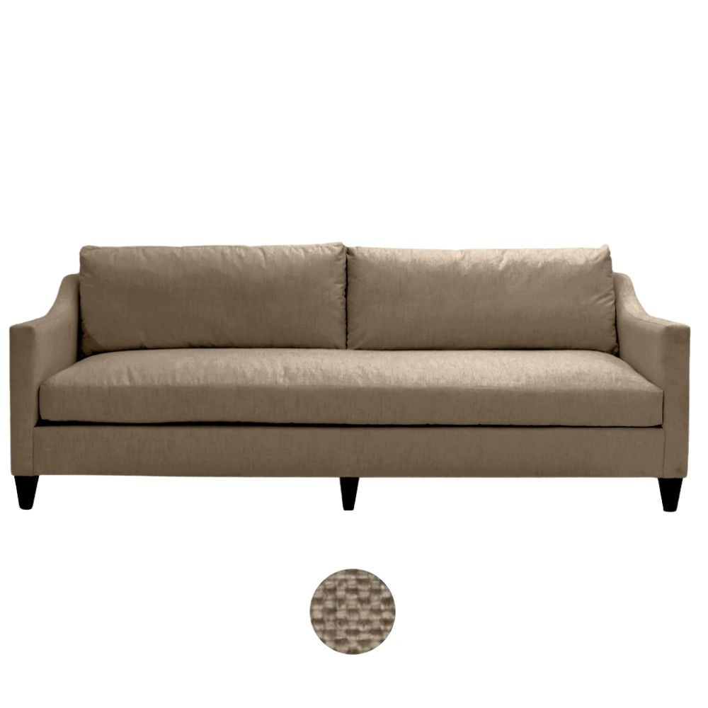 Madison White Upholstered Sofa
